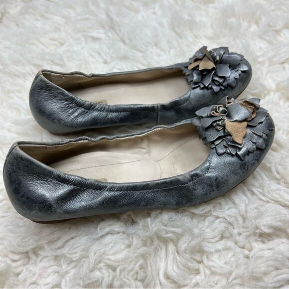 Paul Green Hailey Bronze Leather Metallic Ballet Flats - Picture 5 of 10